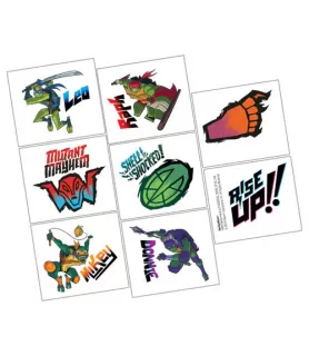 Rise of the Teenage Mutant Ninja Turtles Temporary Tattoos (1 sheet)