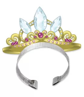 Tangled Sparkle Paper Tiara Headbands (4ct)
