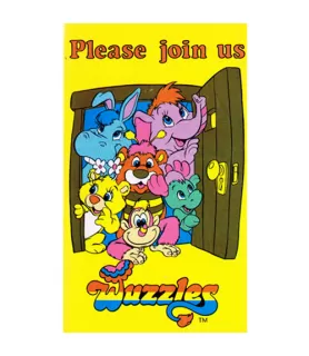 The Wuzzles Vintage 1985 Invitations w/ Envelopes (8ct)