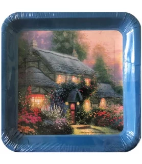 Thomas Kinkade 'Julianne's Cottage' Extra Large Paper Plates (8ct)