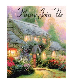 Thomas Kinkade 'Julianne's Cottage' Invitations w/ Envelopes (8ct)