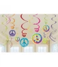 Tie-Dye 'Feeling Groovy' Hanging Swirl Decorations (12pc) Tie-Dye 'Feeling Groovy' Hanging Swirl Decorations (12pc)