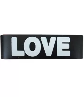 Summer Love Rubber Black and White Bracelet / Favor (1ct)