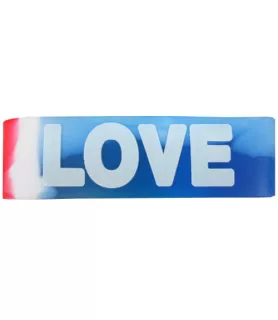 Summer Love Rubber Red White and Blue Bracelet / Favor (1ct)