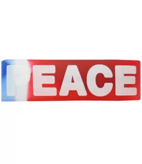 Summer Peace Rubber Red White and Blue Bracelet / Favor (1ct)