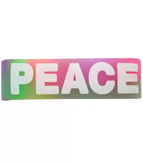 Summer Peace Rubber Swirl Bracelet / Favor (1ct)