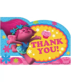 Trolls Thank You Note Set w/ Envelopes (8ct)