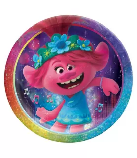 Trolls 'World Tour' Large Paper Plates (8ct)