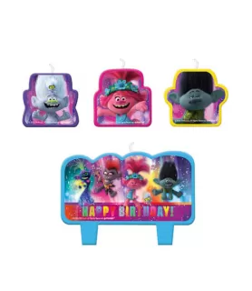 Trolls 'World Tour' Mini Candle Set (4pc)