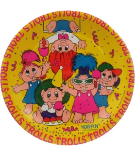 Troll Dolls Vintage Small Paper Plates (6ct)