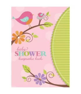 Tweet Baby Girl Baby Shower Keepsake Book (1ct)