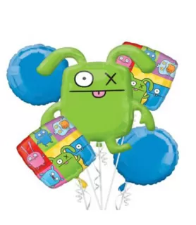 Uglydoll Foil Balloon Bouquet w/ Ribbon (10pc)