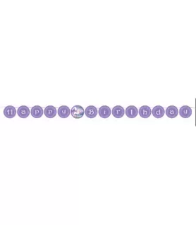 Unicorn Fantasy Happy Birthday Banner (1ct)