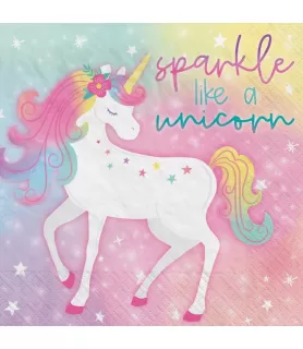 Unicorn 'Enchanted Unicorn' Lunch Napkins (16ct)