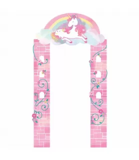 Unicorn 'Enchanted Unicorn' Deluxe Doorway Entry Decoration (3pc)