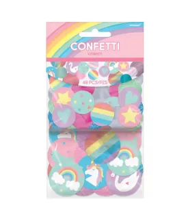 Happy Birthday 'Magical Rainbow' Giant Glitter Confetti (48pc)