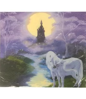Unicorn 'Fairy Tale' Lunch Napkins (16ct)