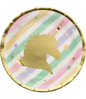 Unicorn Sparkle Small Paper Plates (8ct)