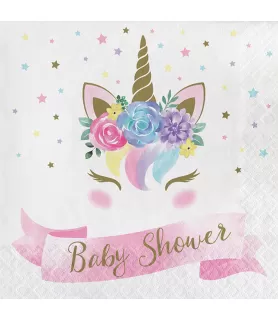 Unicorn Baby Lunch Napkins (16ct)