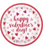 Valentine's Day 'Sparkling Hearts' Large Paper Plates (8ct) 