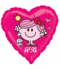 Little Miss Hug Heart Shaped Foil Mylar Balloon (1ct) Little Miss Hug Heart Shaped Foil Mylar Balloon (1ct)