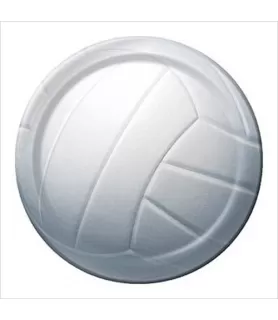 Volleyball Small Paper Plates (8ct)