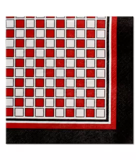 Watermelon 'Ant Picnic' Checkered Small Napkins (24ct)