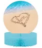 Wedding and Bridal 'Beach Love' Honeycomb Centerpiece (1ct) Wedding and Bridal 'Beach Love' Honeycomb Centerpiece (1ct)