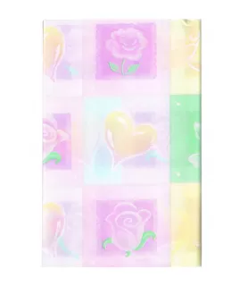 Wedding and Bridal 'Symbols of Love' Plastic Table Cover (1ct)