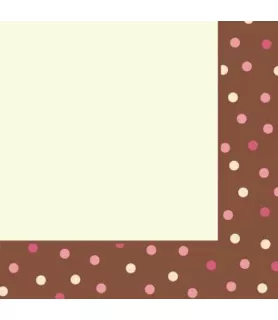 Wedding 'Blush Dots' Extra Large Lunch Napkins (16ct)
