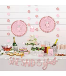 Wedding and Bridal 'Blush' Buffet Decorating Kit (23pc)