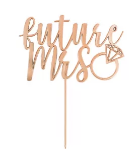Wedding and Bridal 'Blush' Future Mrs. Cake Topper (1ct)