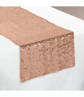 Rose Gold Sequin Table Runner (1ct)