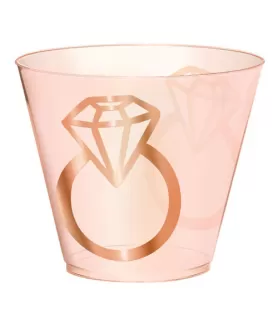 Wedding and Bridal 'Blush' 9oz Plastic Tumblers (30ct)