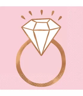 Wedding and Bridal 'Blush' Lunch Napkins (16ct)
