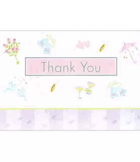 Engagement Party 'Celebration of Love' Thank You Notes w/ Envelopes (8ct)