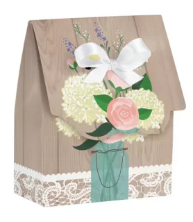Wedding 'Rustic Wedding' Favor Boxes (12ct)