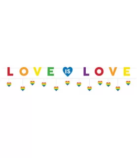 Wedding and Bridal 'Love is Love' Deluxe Foil Banner Kit (1ct)