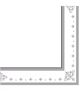 25th Anniversary 'Stafford Silver' Small Napkins (36ct)