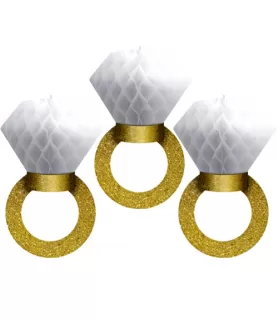 Wedding and Engagement Honeycomb Rings (3ct)