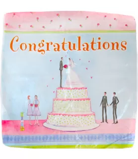 Wedding Wishes Congratulations Balloon (1ct)
