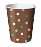 Wedding 'Aqua Polka Dots' 9oz Paper Cups (8ct) Wedding 'Aqua Polka Dots' 9oz Paper Cups (8ct)