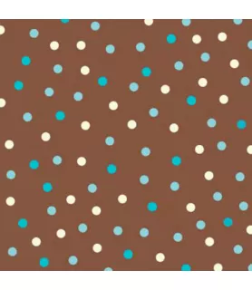 Wedding 'Aqua Polka Dots' Extra Large Lunch Napkins (16ct)