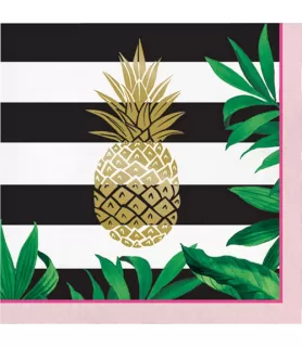Wedding and Bridal 'Pineapple Wedding' Large Foil Napkins (16ct)