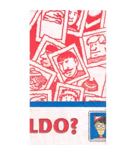 Damaged Where's Waldo? Vintage 1991 Red Paper Table Cover (1ct)