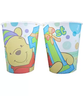 Winnie the Pooh Boy or Girl 1st Birthday Reusable Keepsake Cups (2ct)