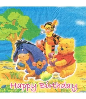 Winnie the Pooh 'Birthday Cake' Lunch Napkins (16ct)