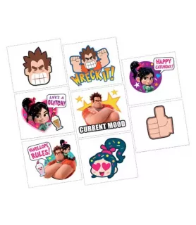Wreck-It Ralph 'Ralph Breaks the Internet' Temporary Tattoos (1 sheet)