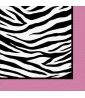 Zebra Stripes 'Pink and Black' Small Napkins (16ct) Zebra Stripes 'Pink and Black' Small Napkins (16ct)