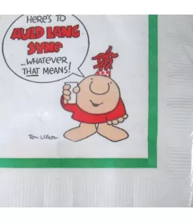 Ziggy 'Happy New Year' Vintage 1979 Small Napkins (20ct)